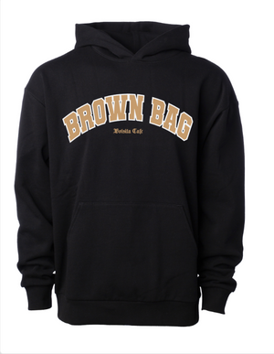 Brown Bag Collegiate Hoodie in Black